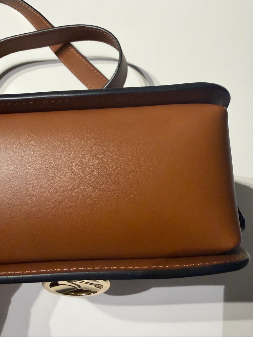 Longchamp Box Trot Crossbody Cognac/Pale Gold - Picture 10 of 16